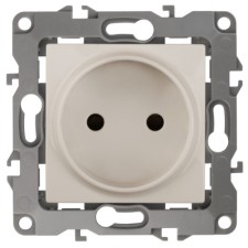 2p socket, 16A-250V, IP20, era12, ivory