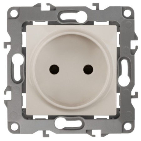 2p socket, 16A-250V, IP20, era12, ivory