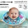 Circle of children's neck, for bathing, “submariner”, from 1 month, two -chamber, with rattles