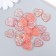 Decor for creativity Plastic "Heart" holography pink set 20 pcs 1.6x1.6 cm
