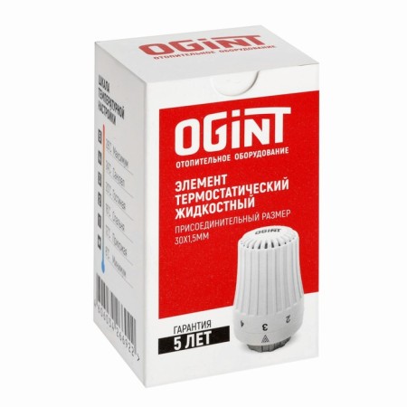 Thermostatic head OGINT 022-5069, liquid, M30x1.5 mm, PN 10, 6-28 ° C, white-4