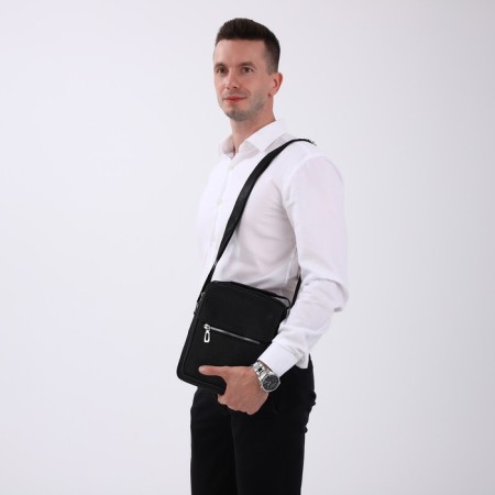 Male bag, black color-7