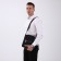Male bag, black color