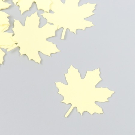 The workpiece of Foamiran "Mine Leaf" 4,5x4.5 cm, thickness. 1mm, set 10 pcs, yellow mix-3