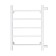 Water towel "Sanprise" Aurora P5, 400x600 mm, side connector., White matte