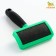 Puchoderma without drops, rubberized handle, 10 x 16 cm, green-hourly