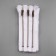 Metal zipper, No. 4, non -proceeding, castle machine, 14 cm, white/antique color
