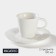 Coffee steam porcelain Magistro Rodos, 2 items: a cup 100 ml, a saucer d = 15 cm, white color