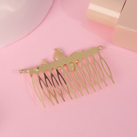 Liberty hair crest "Butterfly shine, 5x7.5 cm, gold-1