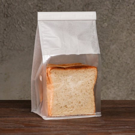 Paper package, with a window, rectangular bottom, white, 13 x 10 x 28 cm-1