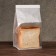Paper package, with a window, rectangular bottom, white, 13 x 10 x 28 cm