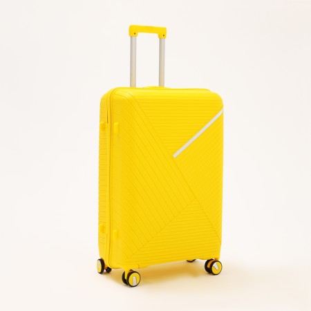 Big suitcase 28 ", lightning department, code castle, 4 wheels, yellow color-1