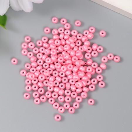 Glass beads 6/0 "salmon-pink" 15 g-1