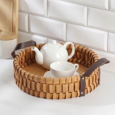 Breakfast Breeds Breakfast Prints “array”, with handles made of artificial leather, d = 29 cm