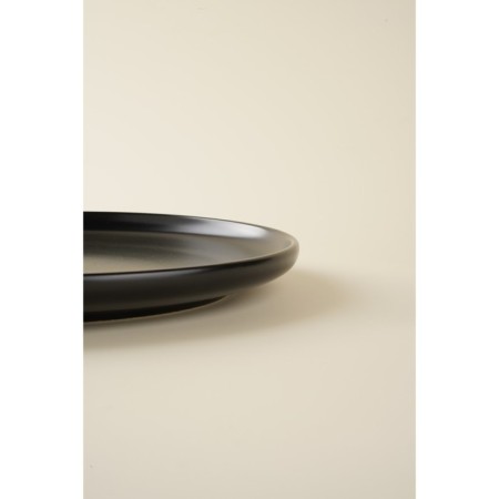 Set of porcelain plates SL Home "Dark", D = 25.5 cm, black color-2