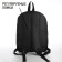 School textile backpack with lake up lacing, 38x29x11 cm, black