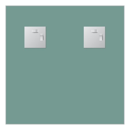EvoForm mirror, with fatset, 5 mm, 40x40 cm-2