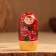 Matryoshka 5 puppet "Nelly" patterns, 15 cm, manual painting