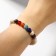 Bracelet Assorted "planets" yin-yang, color with black silver, d = 7 cm