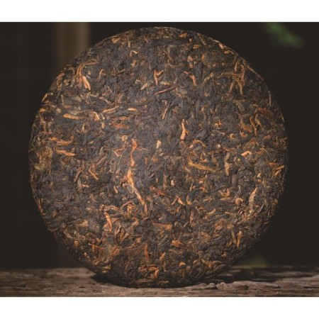 Chinese sustained black tea "Shu Puer", 357 g, 2016, Menhai, damn it-1