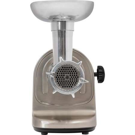 The meat grinder Hiberg MG 400 x, 1800 watts, 1.8 kg/min, reverse, 3 nozzles, silver-1