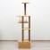 Complex for cats with a claw, corner, with a hammock, 48 x 48 x 171 cm, jute, artificial fur, beige