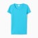 T-shirt female o-shaped neckline, blue color, size 50