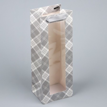 Gift package for a bottle, packaging, "cage", 36 x 13 x 10 cm-4
