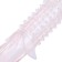 The penis nozzle is massage, soft, ribbed with antennae, fashion, silicone, transparent