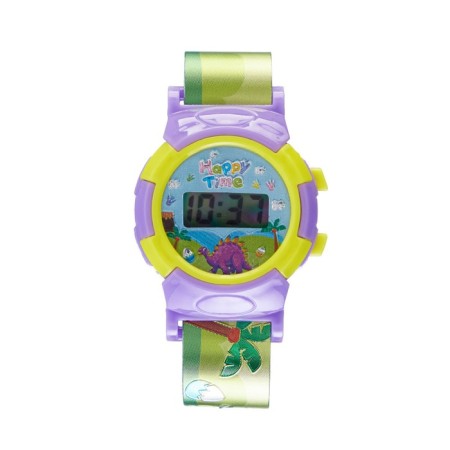 Watch of Watch Electronic Children's Dinosaurs, D-4 cm, length 19.5 cm