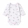 Body baby with long sleeve, white color, height 74