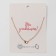 Dream pendant beauty in pink, white color in gold, 45 cm