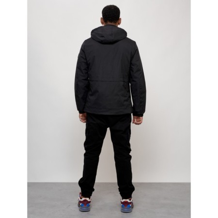 Sports male jacket, size 48, black color-12
