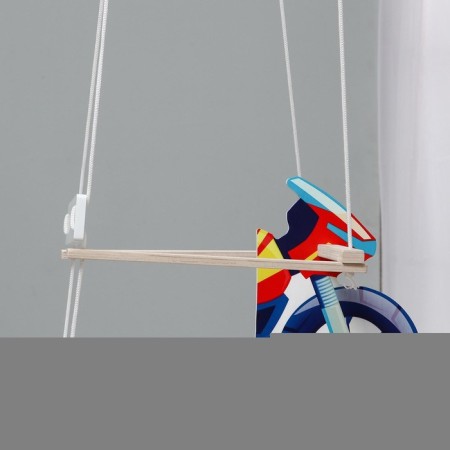 Swing children's “motorcycle” + gift (whistle 1 pc.)-1