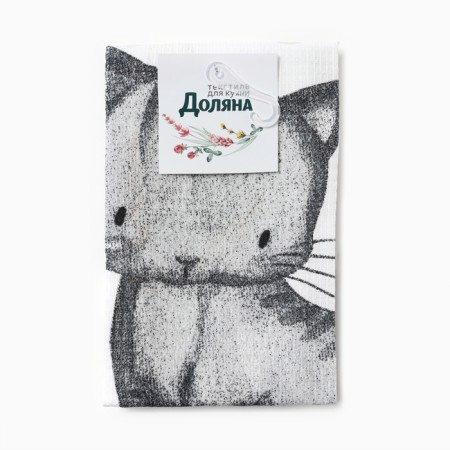 Ku. Dolyana "Meow" 35x60 cm, 100% HL, 160g/m2-4