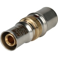 The coupling press Stout SFP-0004-002016, D = 20 x 16 mm, transition, brass