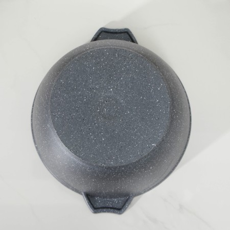 Set of dishes No. 1 granite, 3 objects: pan D = 26 cm, bucket 1.7 l, pot 5 l, covers, anti -stick coating-3