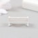 Figure for florarium plastic "Bench" white 2.5 cm