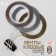 Blear tape for decor "Squeezes", 3 pcs, 1 mm, 18 m, bronze/silver/gold color