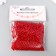 Set of beads "needlework" plastic, diameter 3 mm, 25 g, scarlet