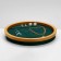 Standing for the rings "Style" 11 stripes, circle, wood, 30 × 30 × 5 cm, green color