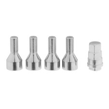 Secret Bolt M12X1.25, L = 48, H = 25, cone, 4pcs+1 key, chrome, JN-613