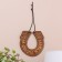Horseshoe "for good luck and luck", on a rope, 7 × 8 cm, birch bark