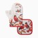 New Year. Set of kitchen Ethel Winter Season mittens 20x28cm, 19x19cm severity, 100%HL