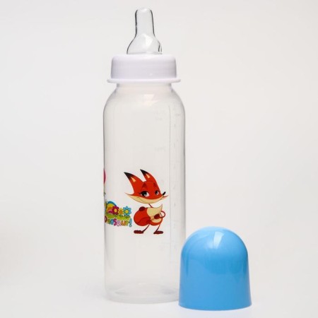 A bottle for feeding "Funny Animals", a classic throat, 250 ml., 3 months, MIX colors-7