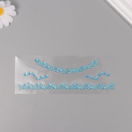 Sticker Plastic Rhocker "Choker from Stars" Blue 11.6x18 cm-1