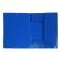 A4, 500 μm elastic band, calligrata, spine 4 mm, up to 300 sheets, embossing "sand", blue