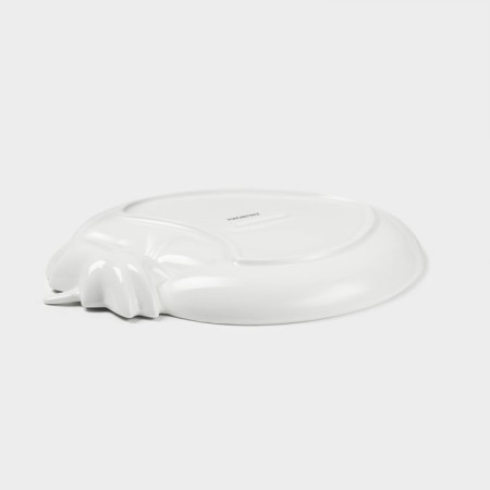 Porcelain dish with magistro sauce "Blanche. Strawberries ", d = 25 cm, white color-2