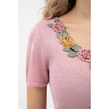 Female jumper, size 42, pink color-1