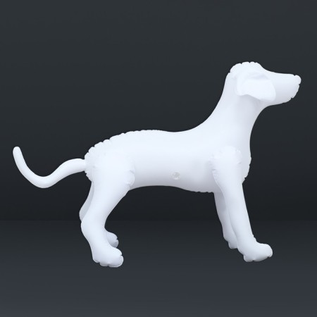 Set: an inflatable mannequin 80 x 56 x 29 cm (white), with a foot pump (mix)-3